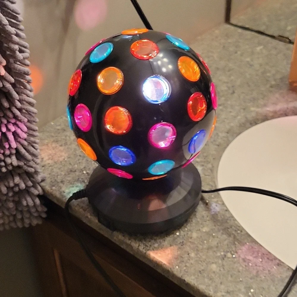 Black disco ball